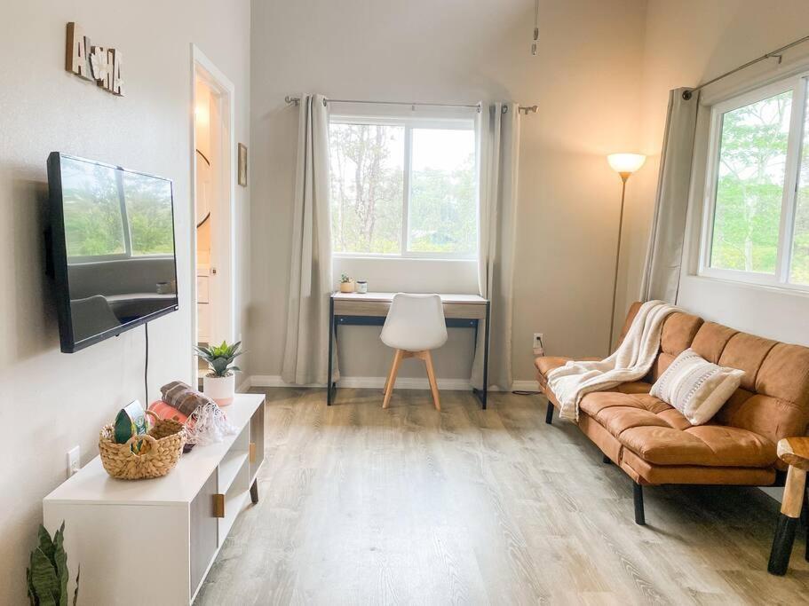 Hibiscus Hale, Full Kitchen, King Bed, Parking Apartment Keaau Exterior photo